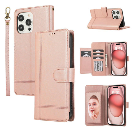 PU Shockproof Mobile Phone Case Cover Compatible Cases with Wrist Strap 1