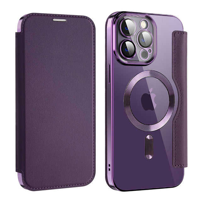 TPU+Leather Mobile Phone Case Cover Compatible Cases Wireless charging 1