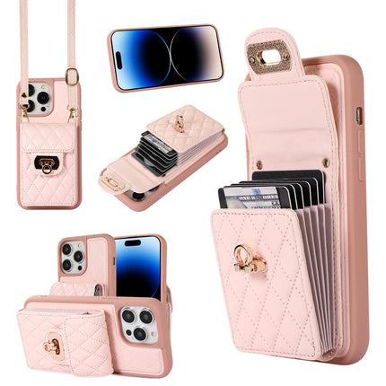 Lanyard Mobile Phone Case Cover Compatible Cases with Card Slots-A