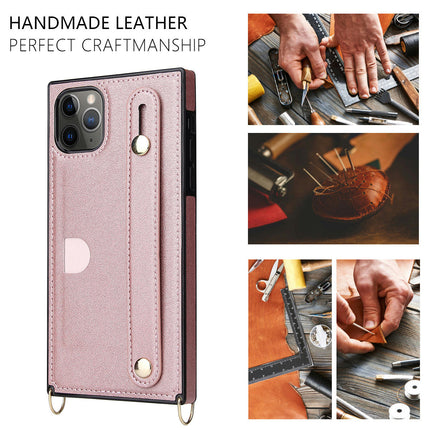 PU Leather Mobile Phone Case Cover Compatible Cases with Lanyard-A 1