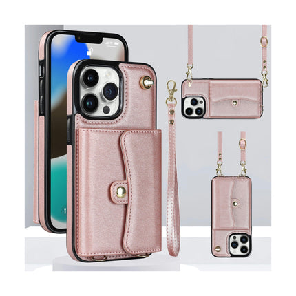 Leather Mobile Phone Case Cover Compatible Cases with Lanyards and Wrist Strap 1