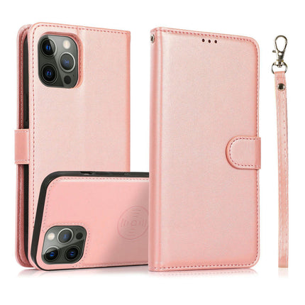 Leather Mobile Phone Case Cover Compatible Cases with Magnetic and Wrist Strap 1