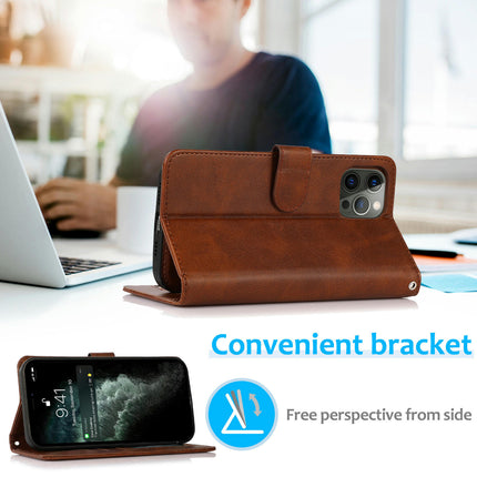 Leather Mobile Phone Case Cover Compatible Cases with Magnetic and Wrist Strap 1