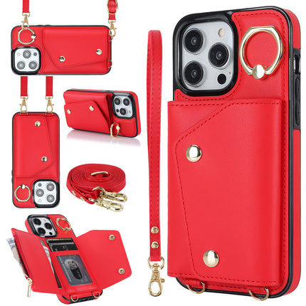 Leather Mobile Phone Case Cover Compatible Cases with Lanyards and Wrist Strap-A 1