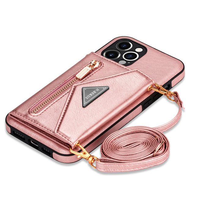 Wallet Crossbody Lanyard Mobile Phone Case Cover Compatible Cases-B