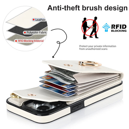 PU Mobile Phone Case Cover Wallet with Ring Compatible Cases 1
