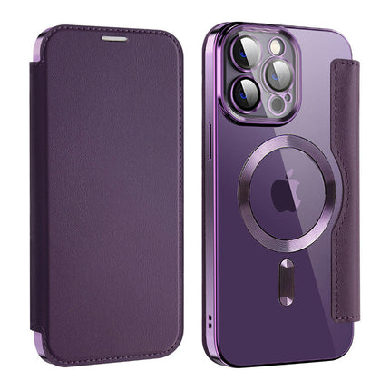 Leather Mobile Phone Case Cover Compatible Cases With Wireless Charging-A 1