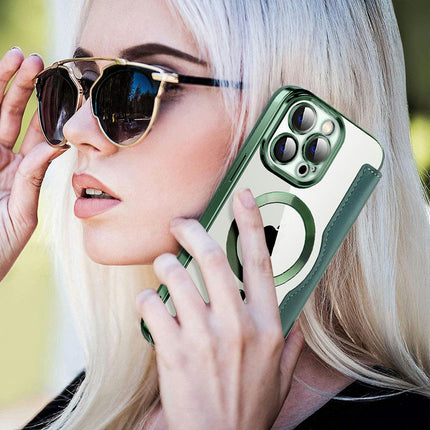 Leather Mobile Phone Case Cover Compatible Cases With Wireless Charging-A 1