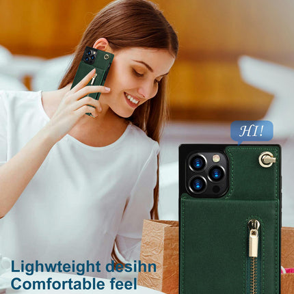 Mobile Phone Case Cover PU Leather Compatible Cases with Crossbody Lanyard 1