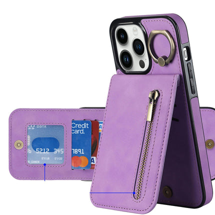 Mobile Phone Case Cover PU Leather Compatible Cases with Ring 1