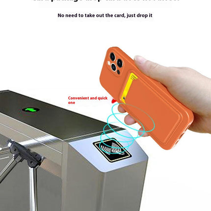 TPU Soft Mobile Phone Case Cover Compatible Cases with Card Holder 2