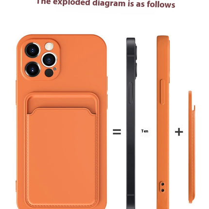 TPU Soft Mobile Phone Case Cover Compatible Cases with Card Holder 2