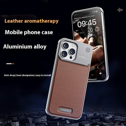 Leather & Metal Mobile Phone Case Cover Compatible Cases