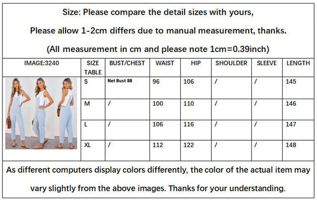 Womens Casual Summer Jumpsuits Romper Bib Outfits Straps Denim Overalls