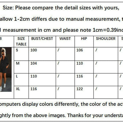 Women's Baggy Vintage Short Denim Jumpsuit Short Sleeve Button Down Jean Jumpsuit Rompers