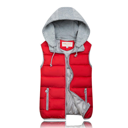 Women's Puffer Vest Zip Up Quilted Winter Sleeveless Hooded Gilet Jacket