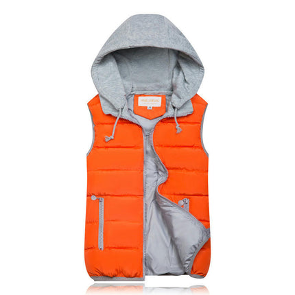 Women's Puffer Vest Zip Up Quilted Winter Sleeveless Hooded Gilet Jacket
