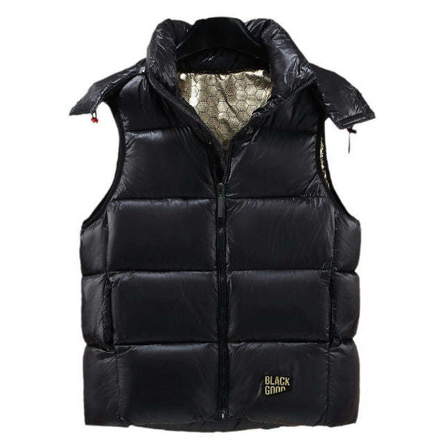 Women's Quilted Puffer Vest Sleeveless Padded Winter Outwear with Hood