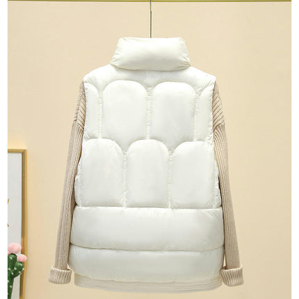 Puffer Vest for Women Sleeveless Zip Up Stand Collar Warm Winter Jackets Coats