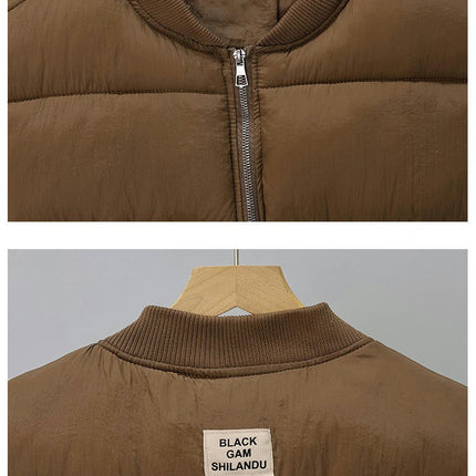 Women's Winter Puffer Vest Zip Up Sleeveless Short Coat with Pockets