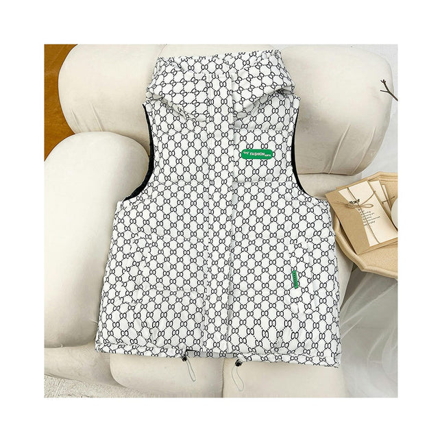 Women's Puffer Vest Zip Up Sleeveless Winter Padded Gilet Coats with Hood