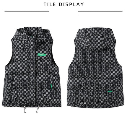Women's Puffer Vest Zip Up Sleeveless Winter Padded Gilet Coats with Hood
