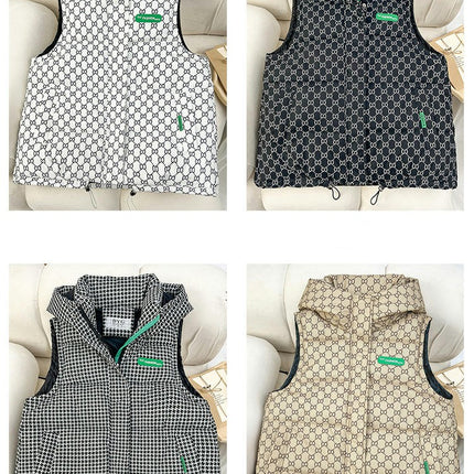 Women's Puffer Vest Zip Up Sleeveless Winter Padded Gilet Coats with Hood