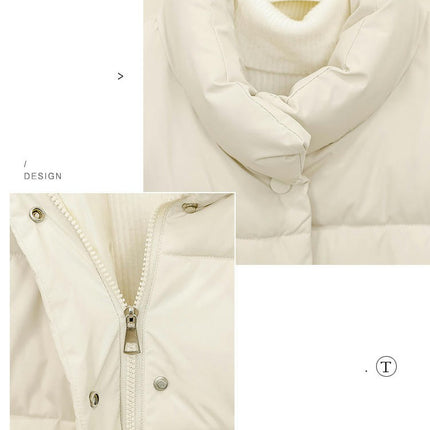 Womens Quilted Puffer Vest Padded Warm Winter Jacket Stand Collar Gilet