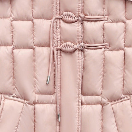 Women's Winter Puffer Vest Quilted Zip Up Padded Gilet Coat with Pockets