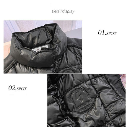 Puffer Vest Women Winter Zip Up Sleeveless Stand Collar Outerwear Warm Jacket Coat