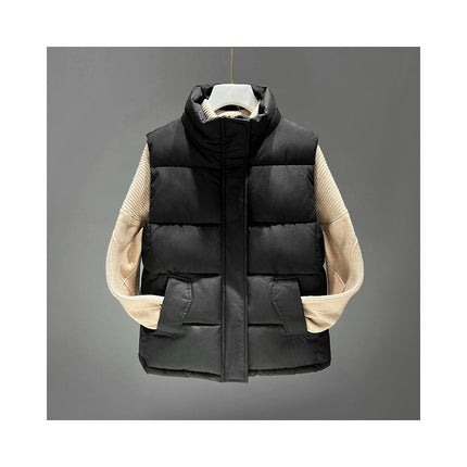 Women's Puffer Vests Sleeveless Winter Stand Collar Jacket Padded Gilet