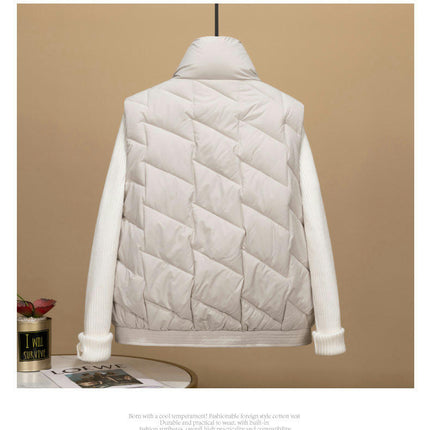Women's Winter Warm Vest Sleeveless Zip Up Stand Collar Puffer Vest Gilet