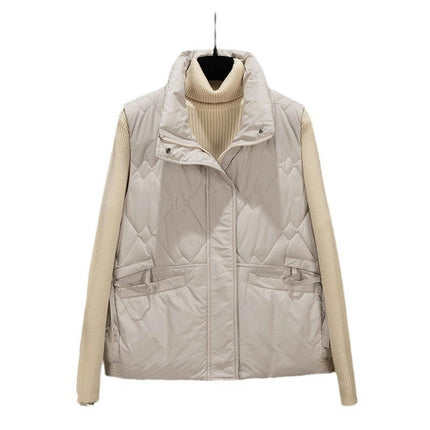 Womens Zip Up Puffer Vest Stand Collar Sleeveless Gilet Jacket