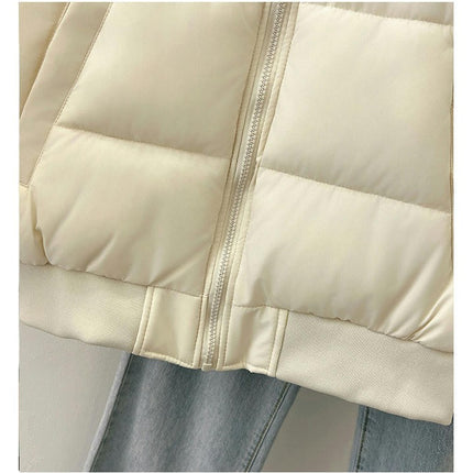 Women Puffer Vest Sleeveless Winter Cropped Outerwear Warm Gilet with Pockets