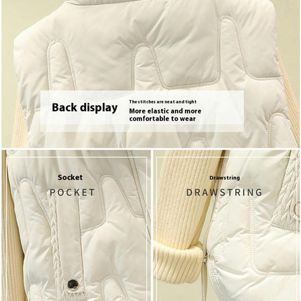 Women's Sleeveless Puffer Vest Zip Up Stand Collar Winter Jackets Vest with Pockets