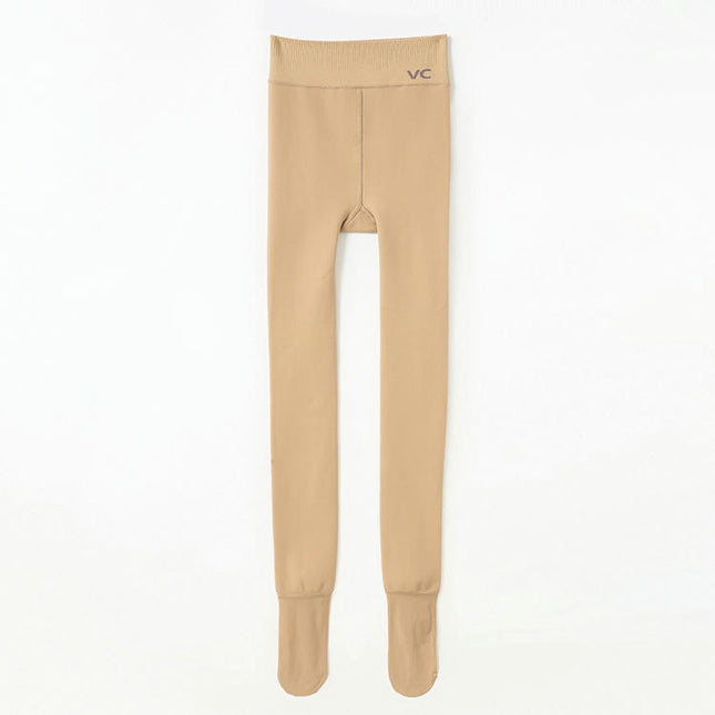 Opaque Fleece Lined Tights for Women High Waist Elastic Thermal Tights Autumn and Winter