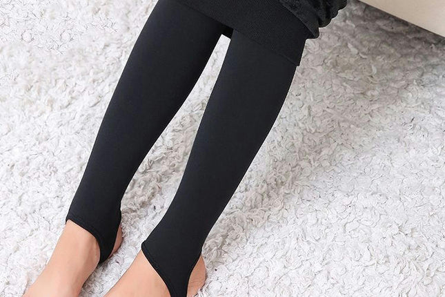 Women's Winter Thermal Fleece Lined Tights High Waist Stretch Thick Thermal Tights