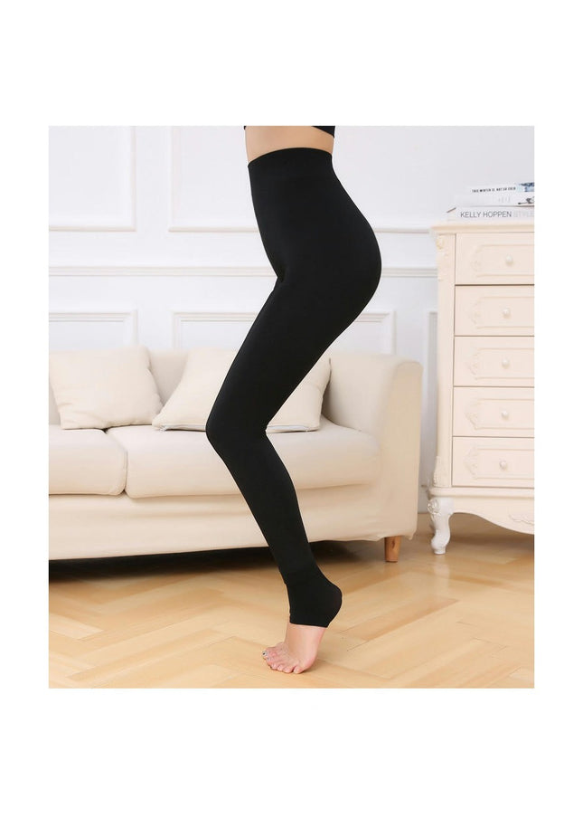 Autumn and Winter Warm Leggings Women Elastic Thick Thermal Legging Pants Fleece Lined Tights