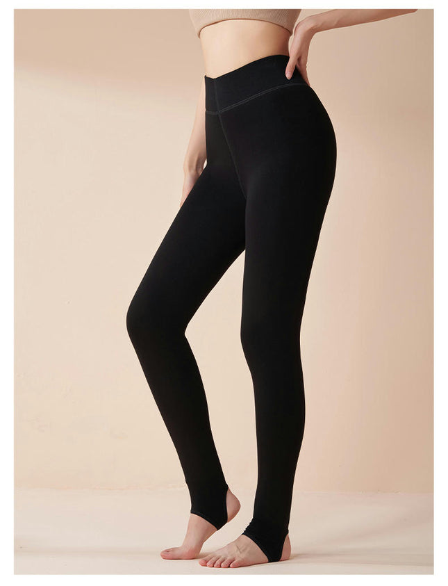 Women's Winter Fleece Lined Leggings Thermal High Waist Tummy Control Yoga Pan