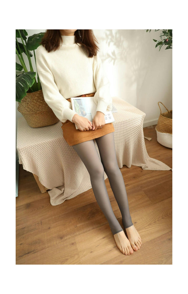 Women's Spring and Autumn Thin Tights-Stretch Tights-Fake Transparent Tights