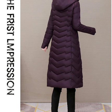 Women's Winter Down Jacket Long Puffer Hooded Outerwear Coat