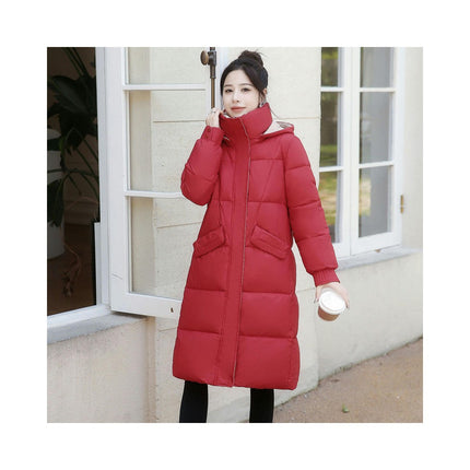 Women's Warm Puffer Coat Hooded Thickened Long Winter Jacket Outwear
