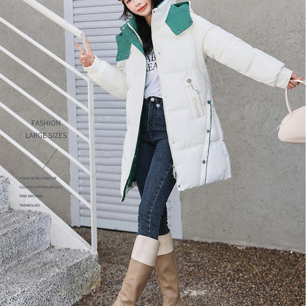 Women's Winter Coat Puffer Thickened Jacket Warm Outwear with Hood