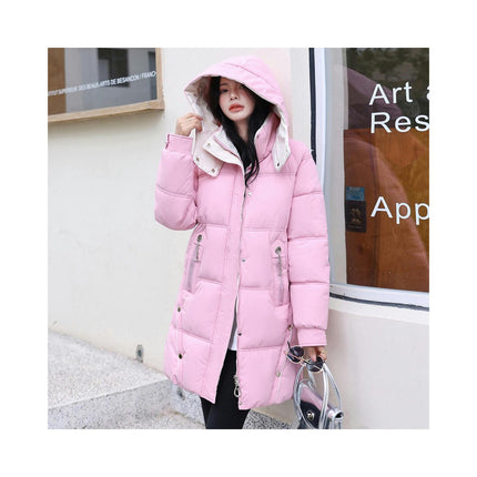 Women's Winter Coat Puffer Thickened Jacket Warm Outwear with Hood