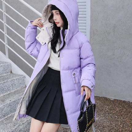 Women's Winter Coat Puffer Thickened Jacket Warm Outwear with Hood