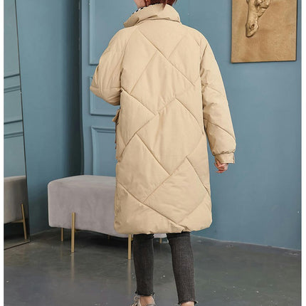 Women's Winter Coats Thickened Down Long Jacket Outwear with Hood