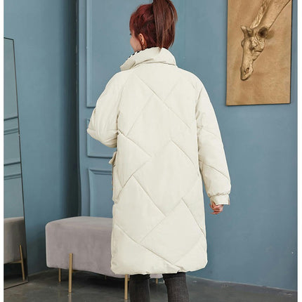 Women's Winter Coats Thickened Down Long Jacket Outwear with Hood