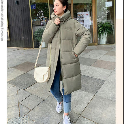 Women's Winter Coat Padded Puffy Jacket Overcoat with Hood