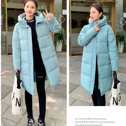 Women's Winter Coat Padded Puffy Jacket Overcoat with Hood