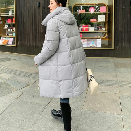 Women's Winter Coat Padded Puffy Jacket Overcoat with Hood